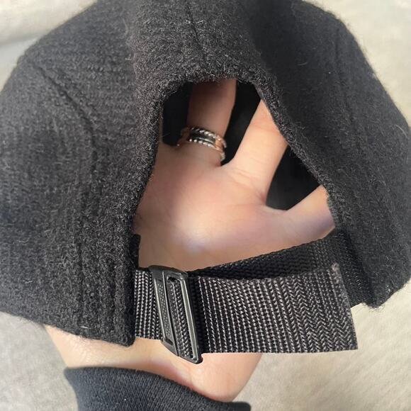 SUPREME Featherweight Wool Black Box Logo Panel Hat Camp Cap Harris Tweed - Picture 2 of 3